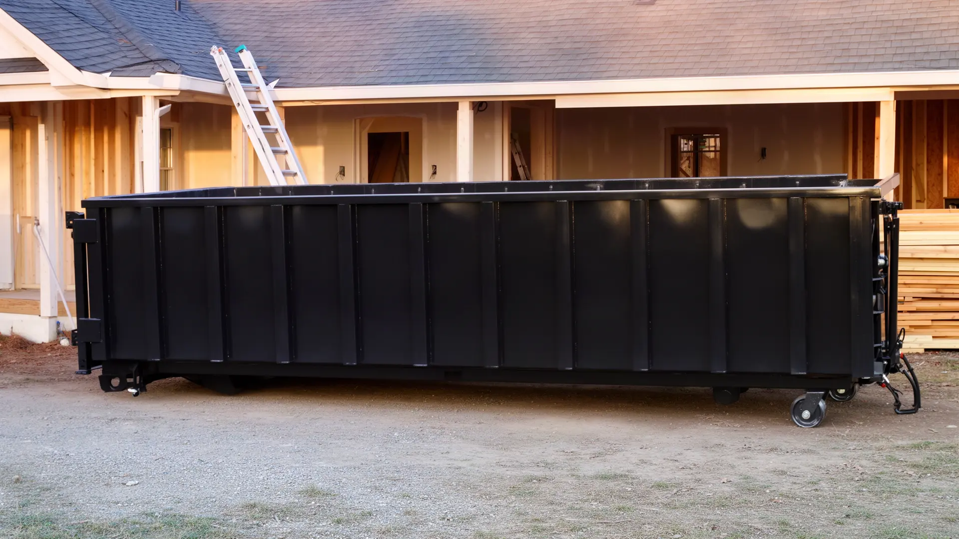 Roll-off dumpster from Uncle Jay's Dumpster Rental in Myrtle Beach, SC